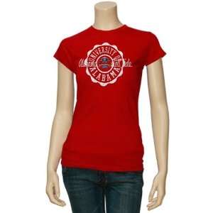   Girls Crimson 2010 BCS National Championship Bound Glitter T shirt