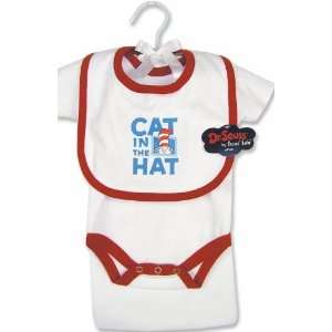  Dr. Seuss The Cat in the Hat 4 Piece White Gift Set Red 