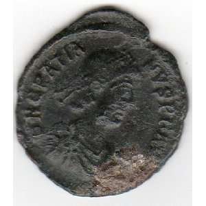    ancient Roman coin Emperor Gratian, 375 383 AD 