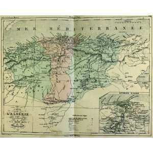  Dufour map of Algeria (1854)