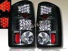   03 04 05 06 Dodge Ram 1500/2500/3500 Altezza Tail Lights JDM Black LED