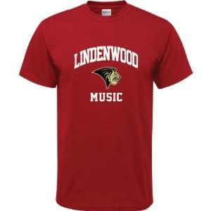   Lions Cardinal Red Youth Music Arch T Shirt