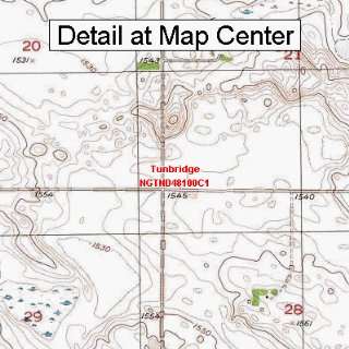  USGS Topographic Quadrangle Map   Tunbridge, North Dakota 