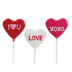 Valentines Day Lil Lollies   6 Lollipops, 3 Great Flavors, Cherry 