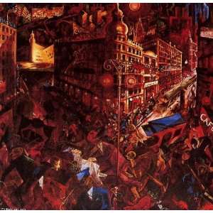     George Grosz   32 x 32 inches   Metropolis