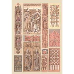  Vintage Art Medieval Religious Design   Giclee Fine Art 