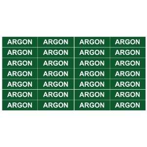  ARGON Gas Pipe Tubing Labels 3/8 Height, 1 1/2 Width 