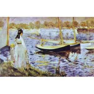   Manet   24 x 16 inches   The Banks of the Seine at Argenteuil Home