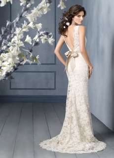 New Sexy Lace Amazing Wedding Dress Prom Dress Gown All Sizes Custom 
