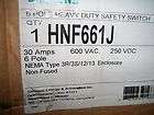Siemens HNF661J 30amp 6pole 600v non fused disconnect s