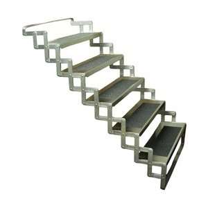   Machine Works Inc. Aluminum Scissor 5   Step Stairs