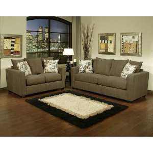   Traditional Modern Fabric Sleeper Sofa Set, BN LAN S1