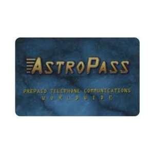 Collectible Phone Card AstroPass Turquois & Yellow Utility Card 
