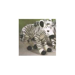    Standing Realistic 10 Inch Stuffed Zebra By SOS Toys & Games