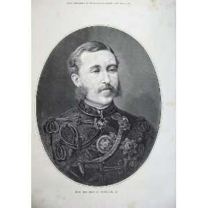   Fine Art Portrait Duke Connaught Army Medals Print