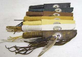 Native American Bone Dagger Knife with Leather Sheath  