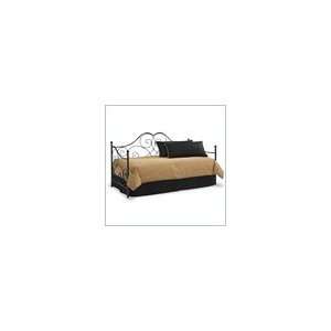 Fashion Bed Group Cambria Metal Daybed in Black Satin 