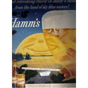 1959 Hamms Beer Moon original magazine ad. that measures Approx. 10 