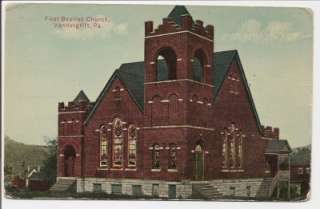First Baptist Church Vandergrift, PA   Vintage Postcard  