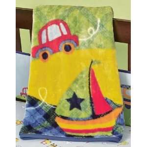  Going Places High Pile Blanket by Beansprout Baby
