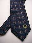 emilio valentino blue sails and logo mens tie 4 8  