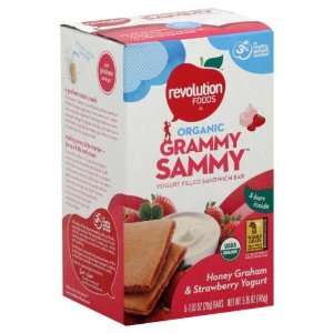 Revolution Foods, Honey Graham & Strawberry Yogurt, 5 x 1.03 (Pack of 
