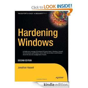 Hardening Windows Jonathan Hassell  Kindle Store