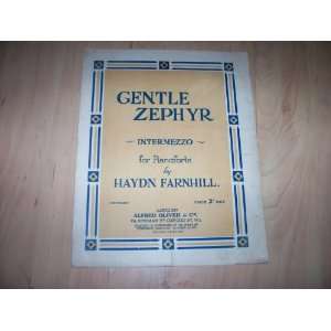   Zephyr Intermezzo for piano (sheet music) Haydn Farnhill Books