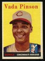 420 1958 Topps Vada Pinson Reds Rookie EXMT+  