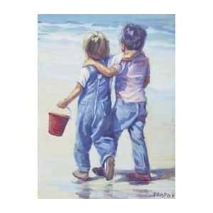   Boys   Artist Lucelle Raad  Poster Size 17 X 13