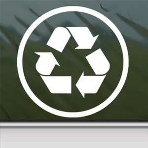  Recycle White Sticker Clean Evironment Laptop Vinyl Window 