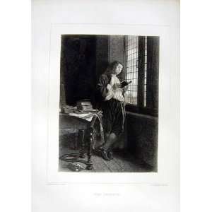  1866 ART JOURNAL MAN STUDENT BOOK WINDOW MEISSONIER