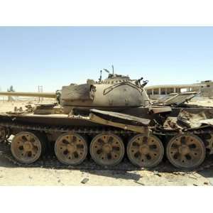  A T 55 Tank Destroyed by Nato Forces in the Desert North 