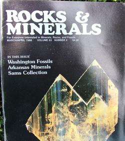 Rocks & Minerals v63#2 1988 back issue ARKANSAS QUARTZ CRYSTAL dig 