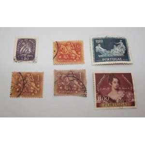  Collection of Cancelled 1900s Portugal Postage Stamps 