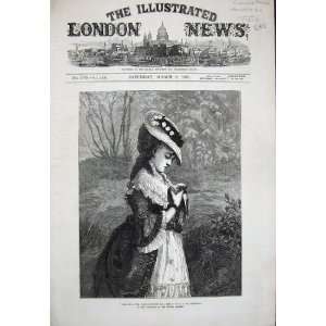   1873 Dudley Gallery Art Woman Dead Bird Lady Country