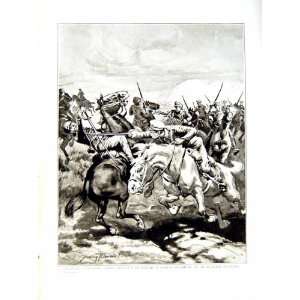  1916 WORLD WAR COSSACKS SABRE HUNGARIAN HUSSARS HORSE 