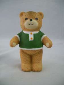 Ceramic Bear In Green Shirt 1979 Lucy And Me Figurine  