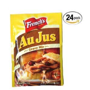 Frenchs Au Jus Gravy Mix   24 Pack Grocery & Gourmet Food