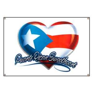 Banner Puerto Rican Sweetheart Puerto Rico Flag 