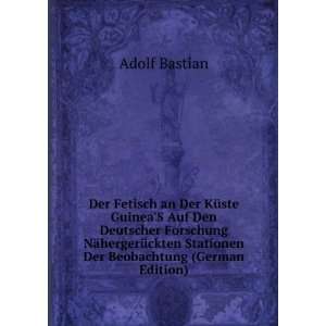   Stationen Der Beobachtung (German Edition) Adolf Bastian Books