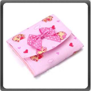 Sanitary Bowknot Towel Napkin Tampons Bag Purse Pouch  