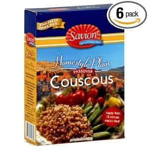 Savion Couscous, Plain, Passover, 8 Ounce (Pack of 6)  