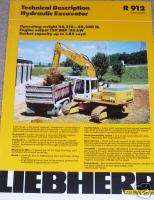 Liebherr Hydraulic Excavator R912 Sales Brochure  