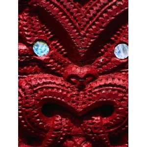  Detail of Tiki, Traditional Maori Carving and Symbol, New 