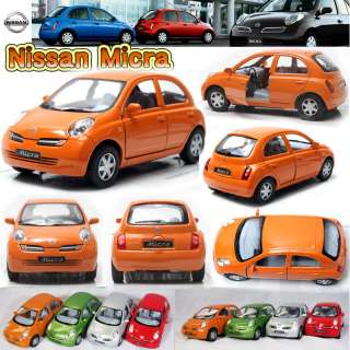Nissan Micra 128, 5 Color selection Diecast Mini Cars Toys Kinsmart 