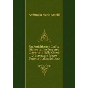   Presso Tortona (Italian Edition) Ambrogio Maria Amelli Books
