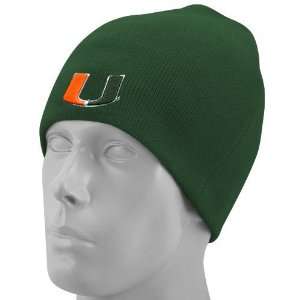  Miami Hurricanes Green Toddler University Knit Beanie Cap 