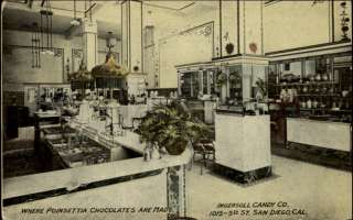 SAN DIEGO CA Ingersoll Candy Co Candy Store c1910 Postcard  