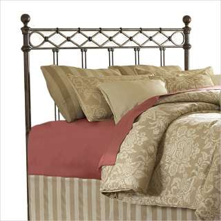 Fashion Bed Group Argyle Metal Poster Copper Chrome Headboard  